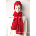 100% wooled scarf and hat